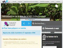 Tablet Screenshot of mjccroixdaurade.fr